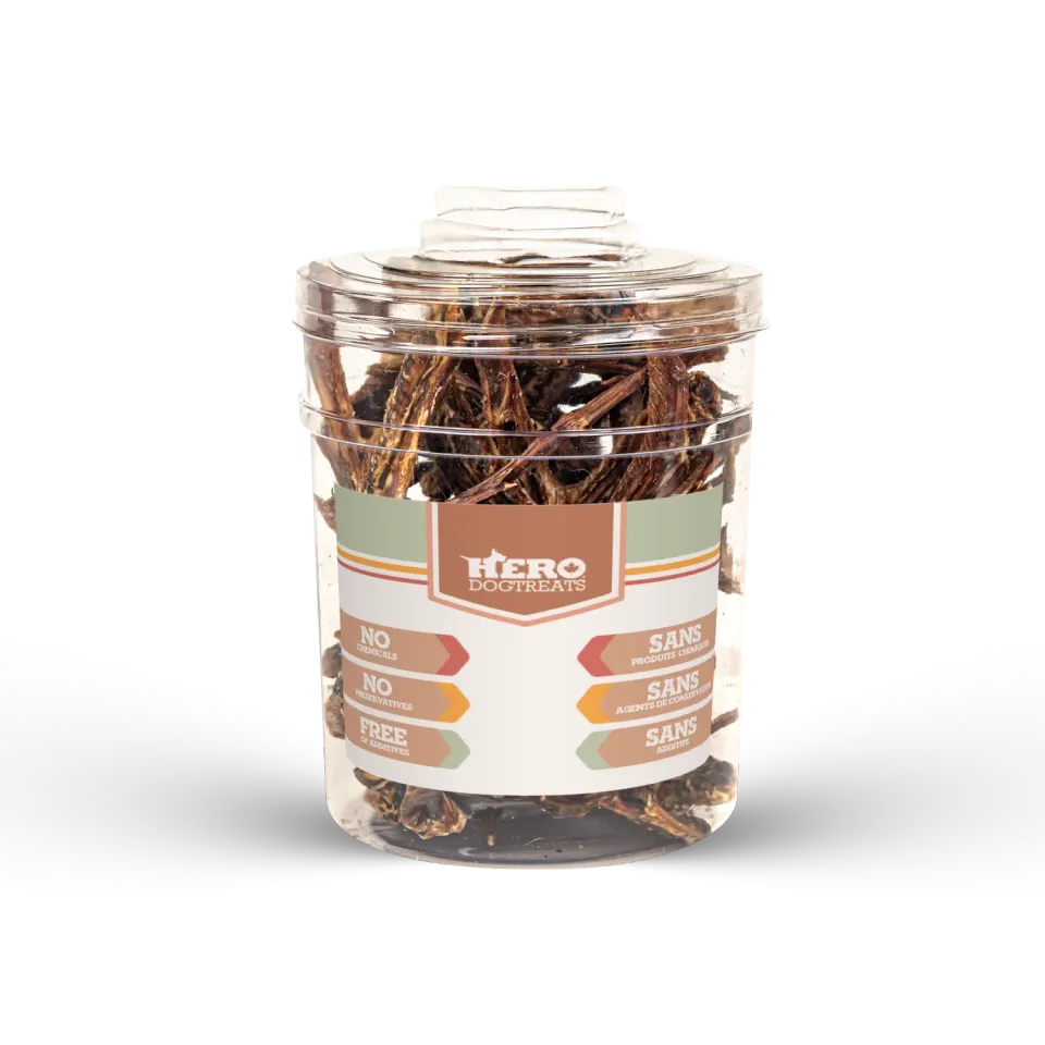Hero Dog Treats Duck Wing friandise aile de canard 45 pièces