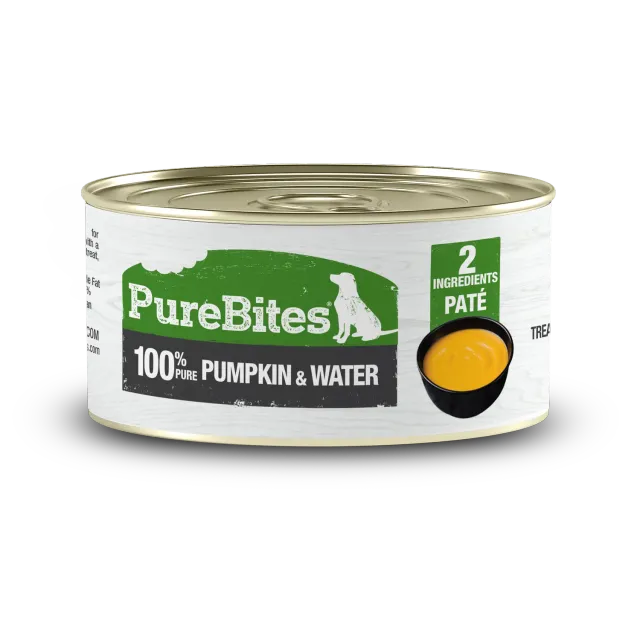 PureBites potiron pâtée chien 12x71g fibres digestives