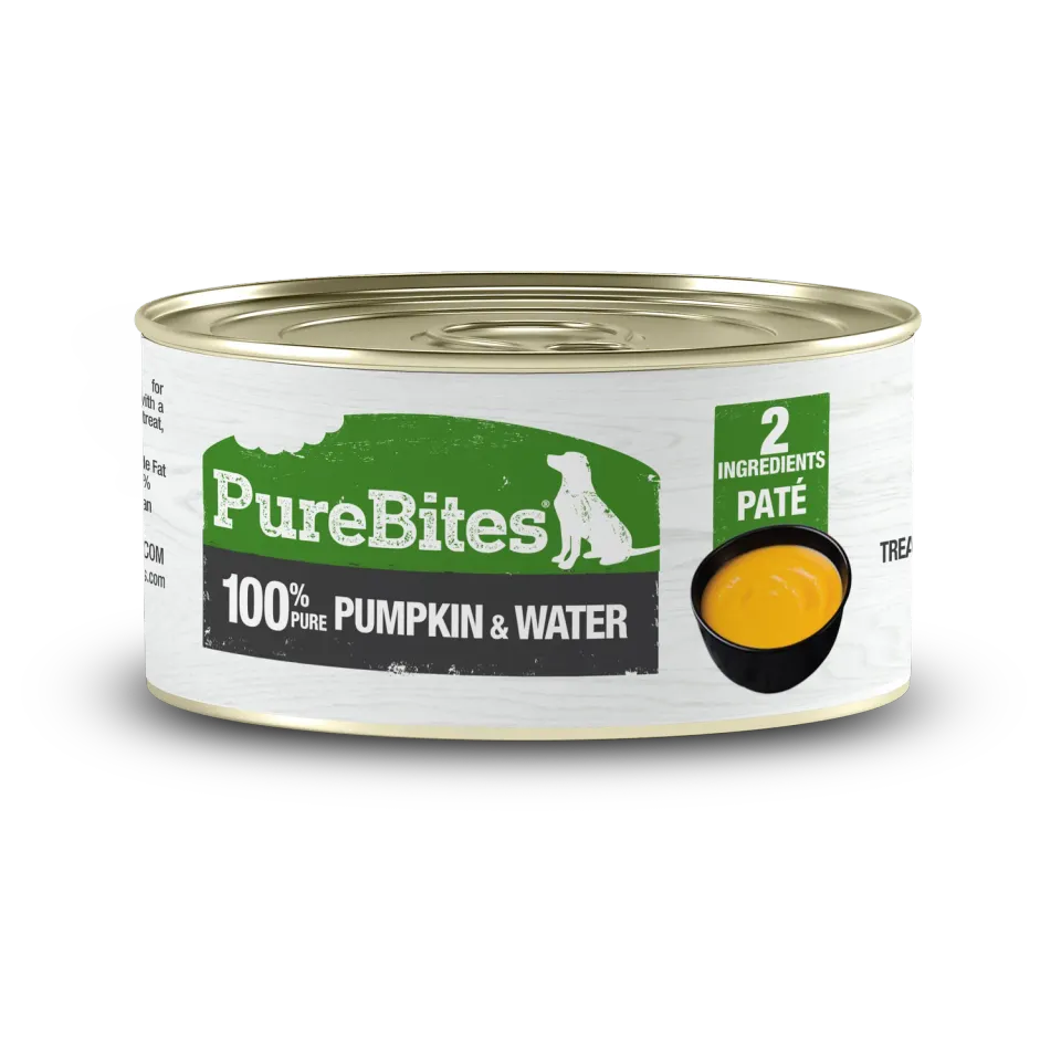 PureBites potiron pâtée chien 12x71g fibres digestives