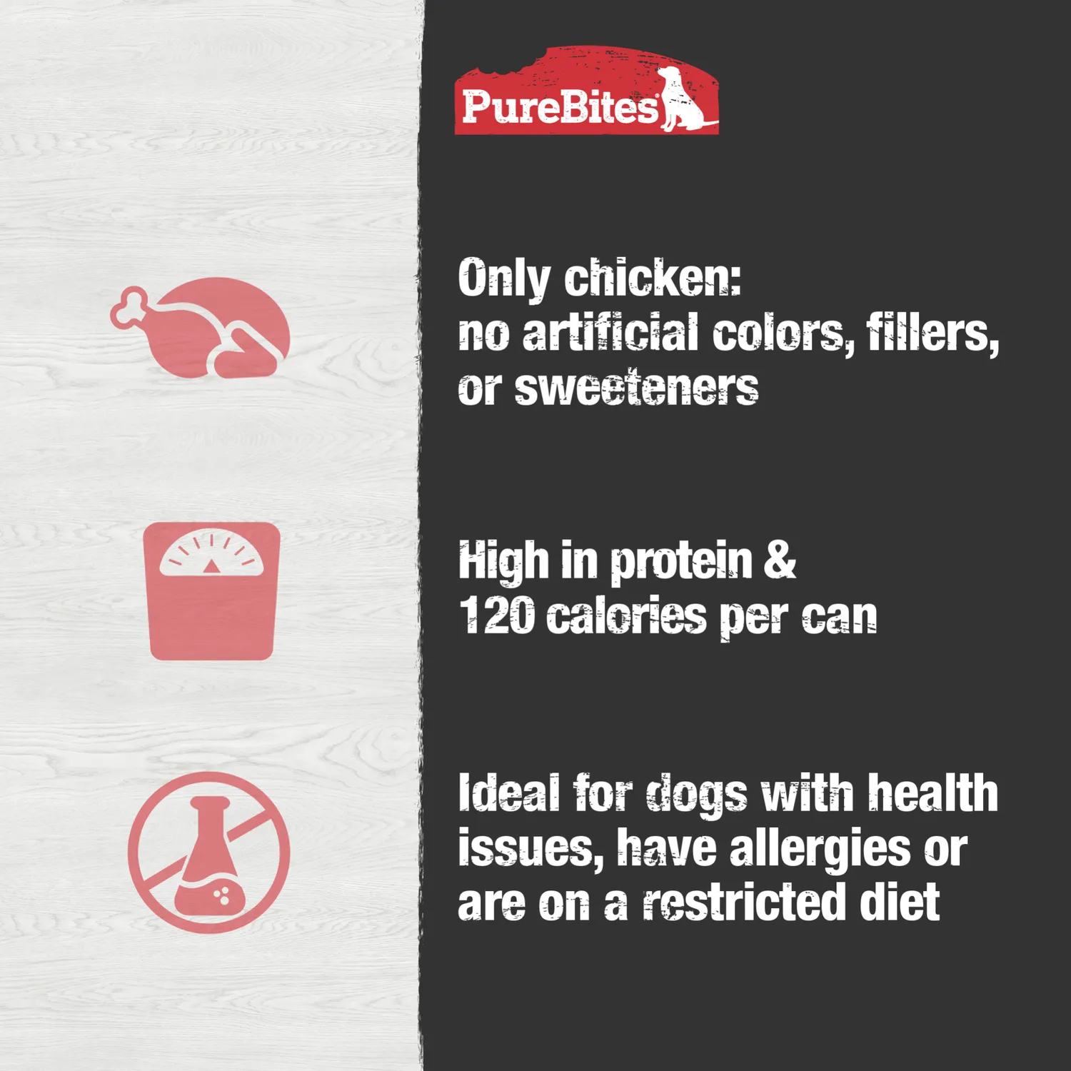 PureBites pâté chien haute protéine