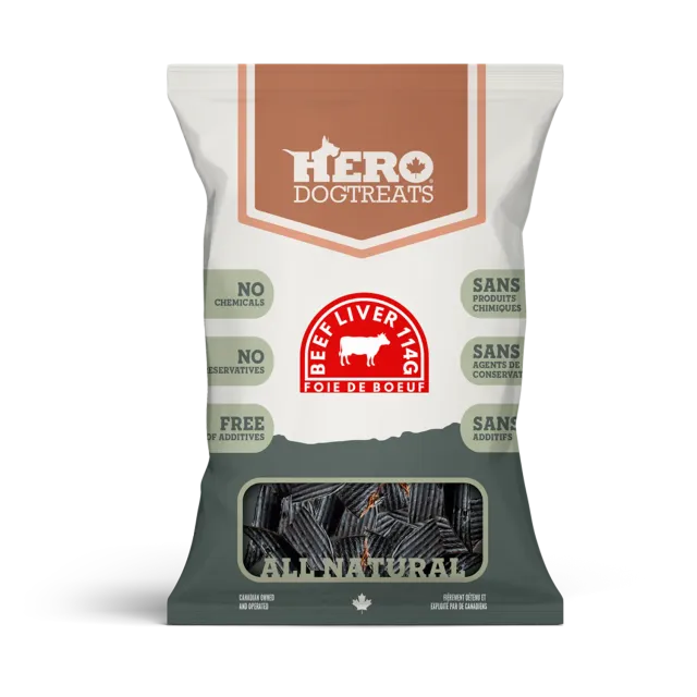 Hero Dog Treats Beef Liver friandise