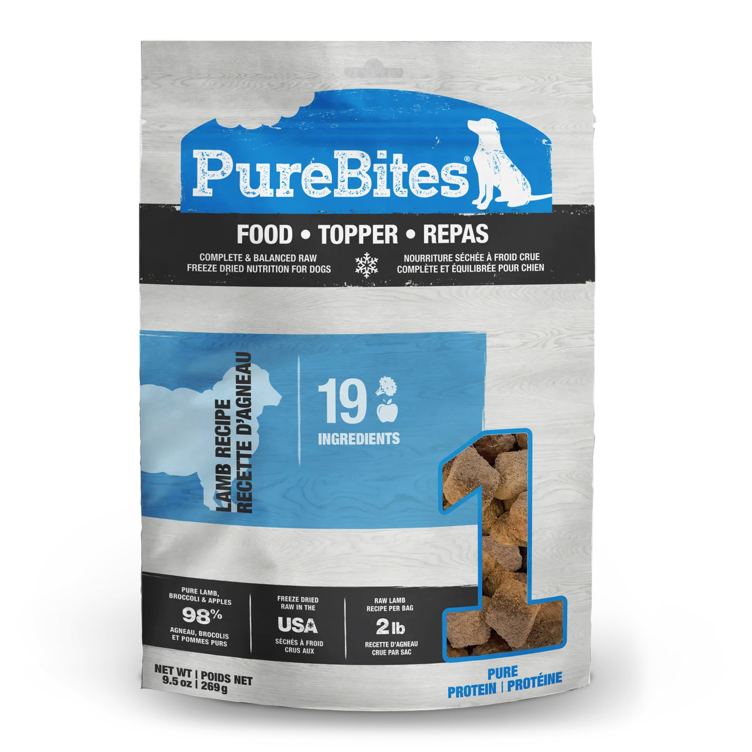 PureBites repas chien lyophilisé protéines