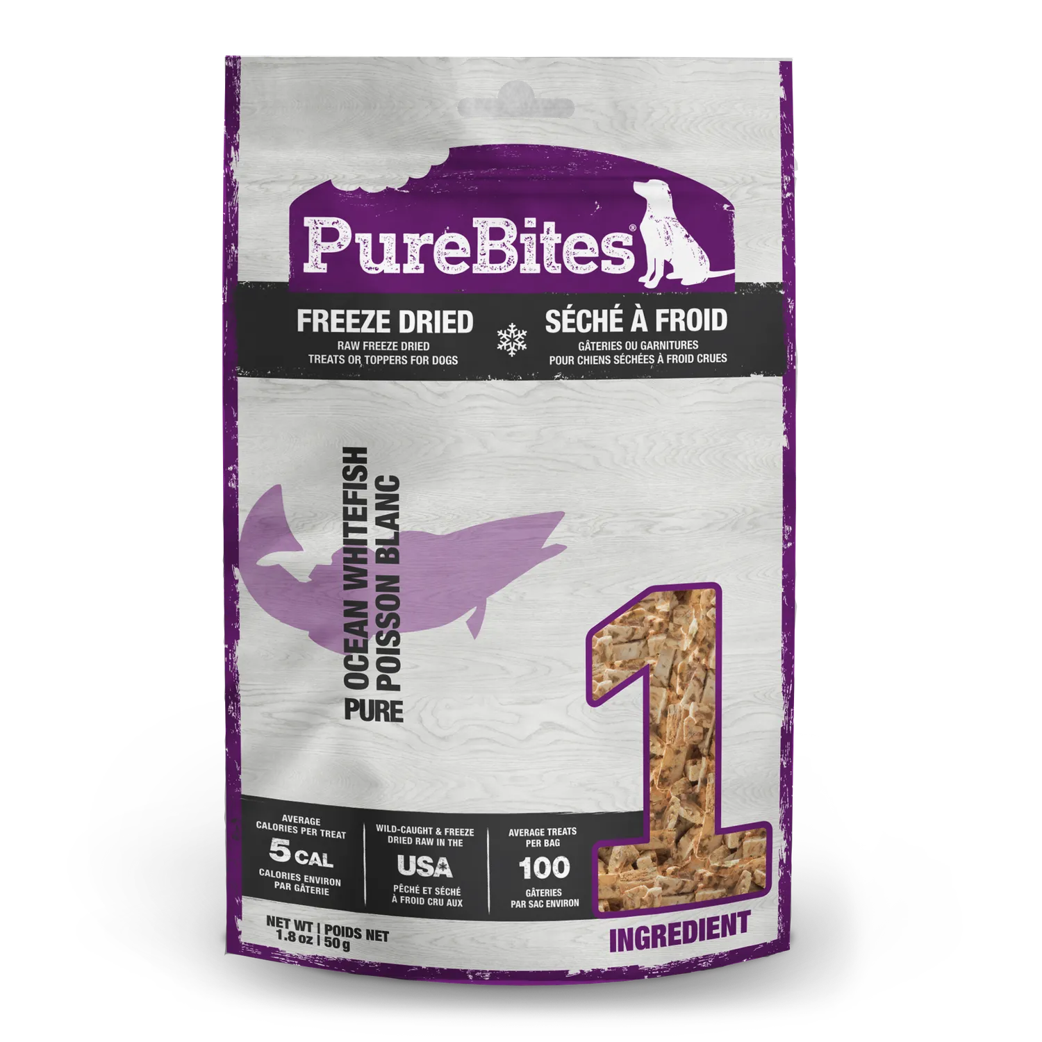 PureBites friandise pour chien lyophilisée ingrédient unique