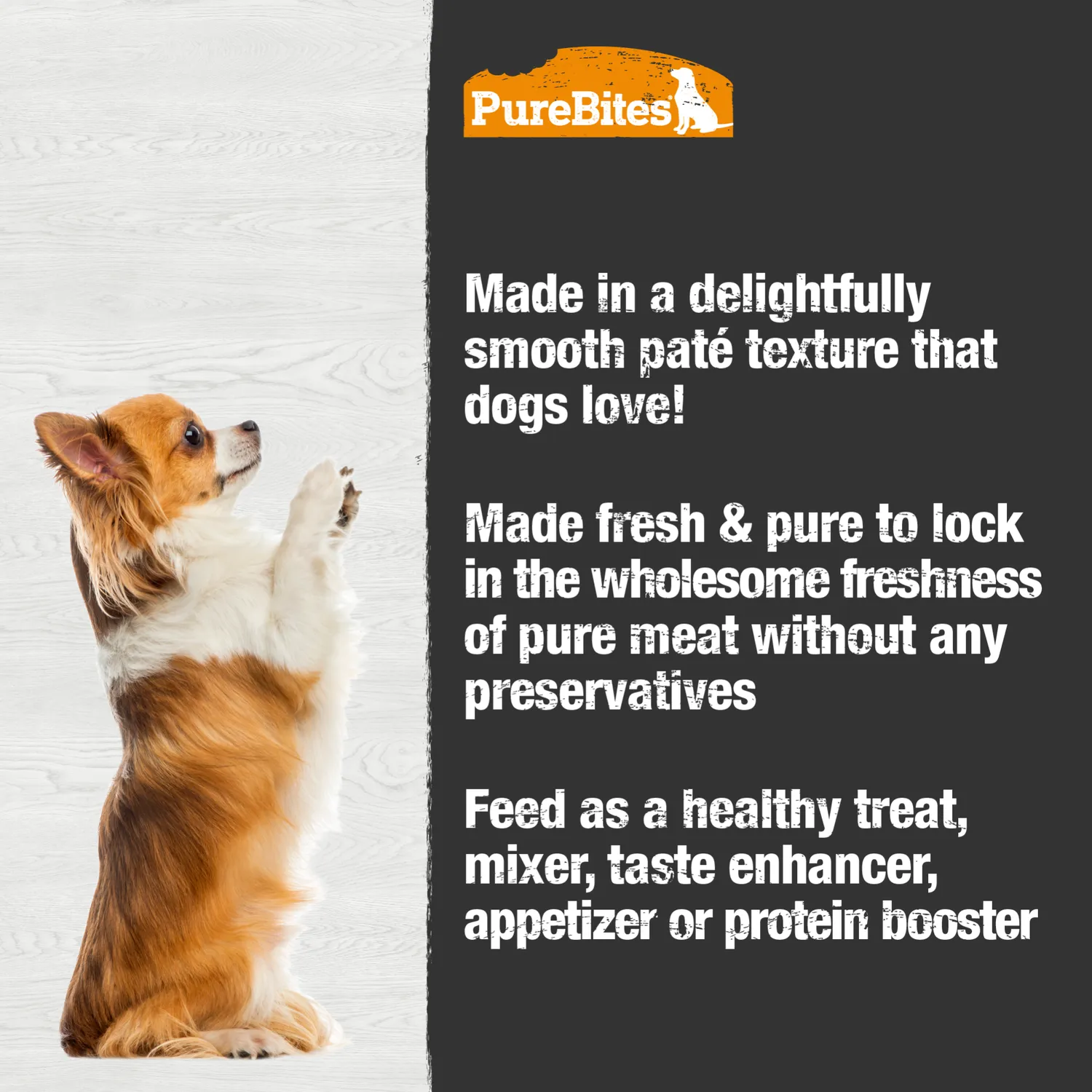 PureBites pâté canard chien 12x71g
