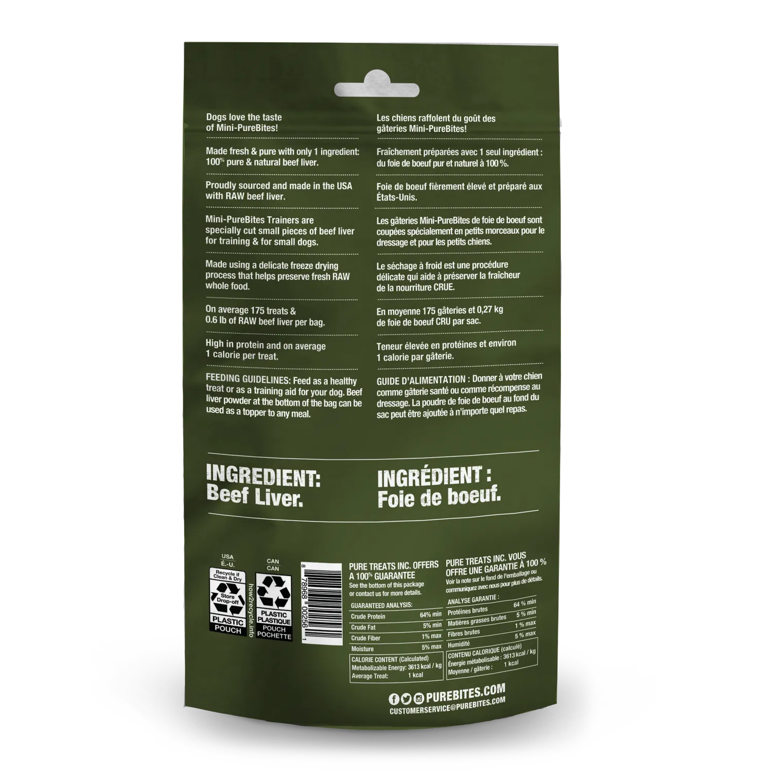 PureBites Mini-PureBites Friandises Chien Lyophilisées