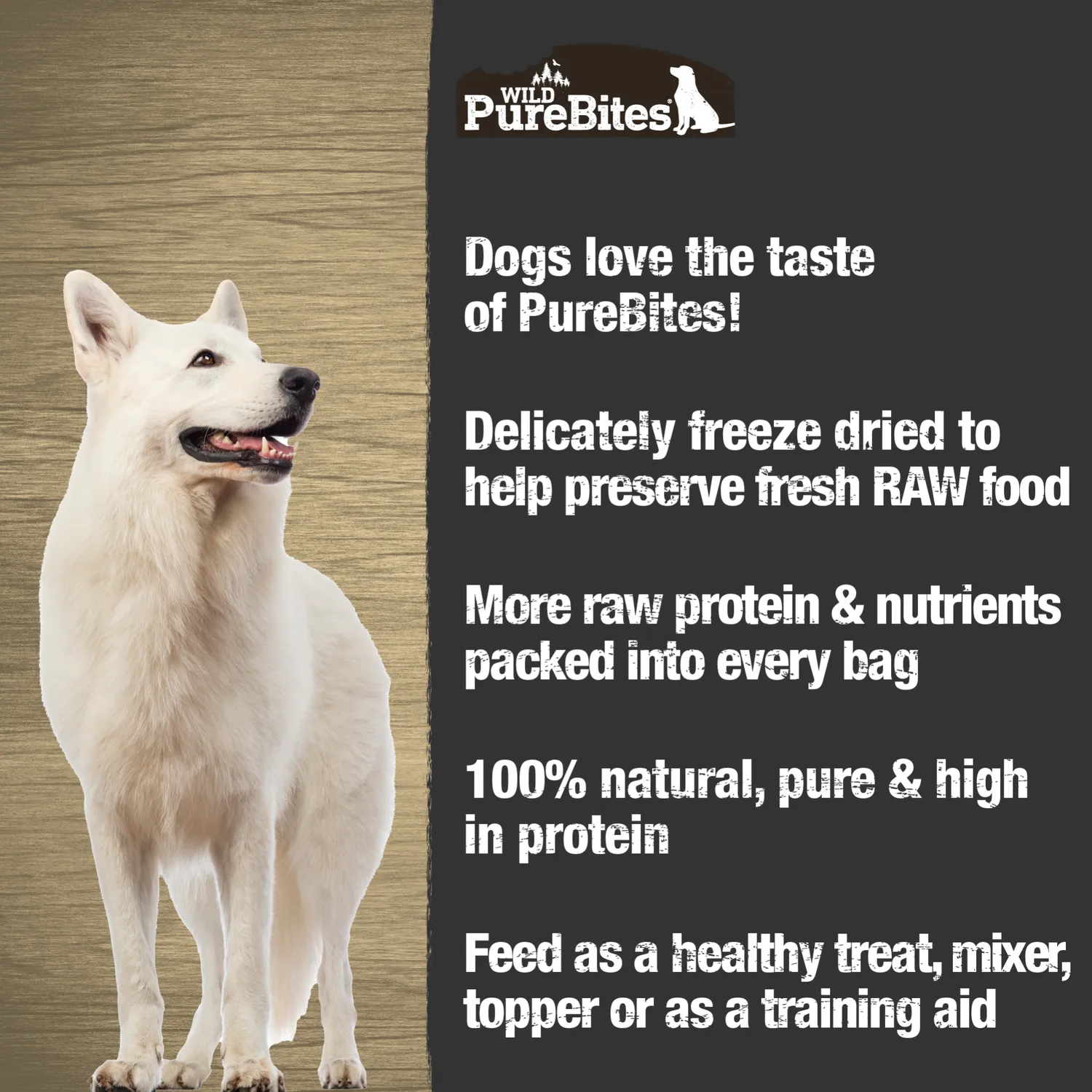 Wild PureBites friandise chien lyophilisée
