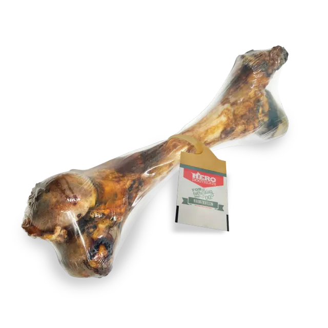 Hero Dog Treats Smoked Beef Femur Bone XL os à mâcher