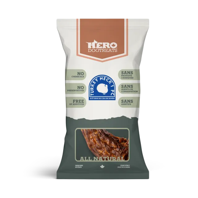 Hero Dog Treats Turkey Neck friandise cou de dinde
