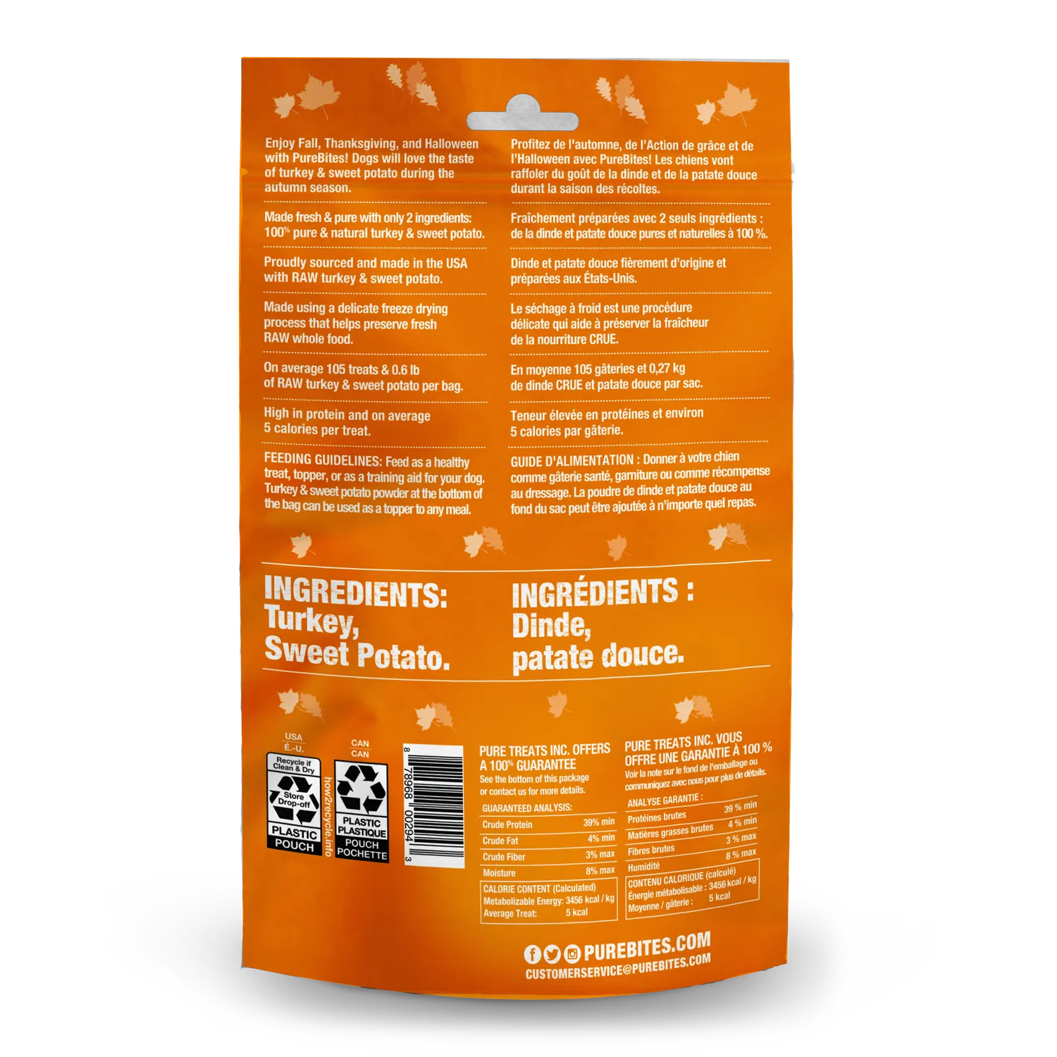 PureBites Automne friandise lyophilisée