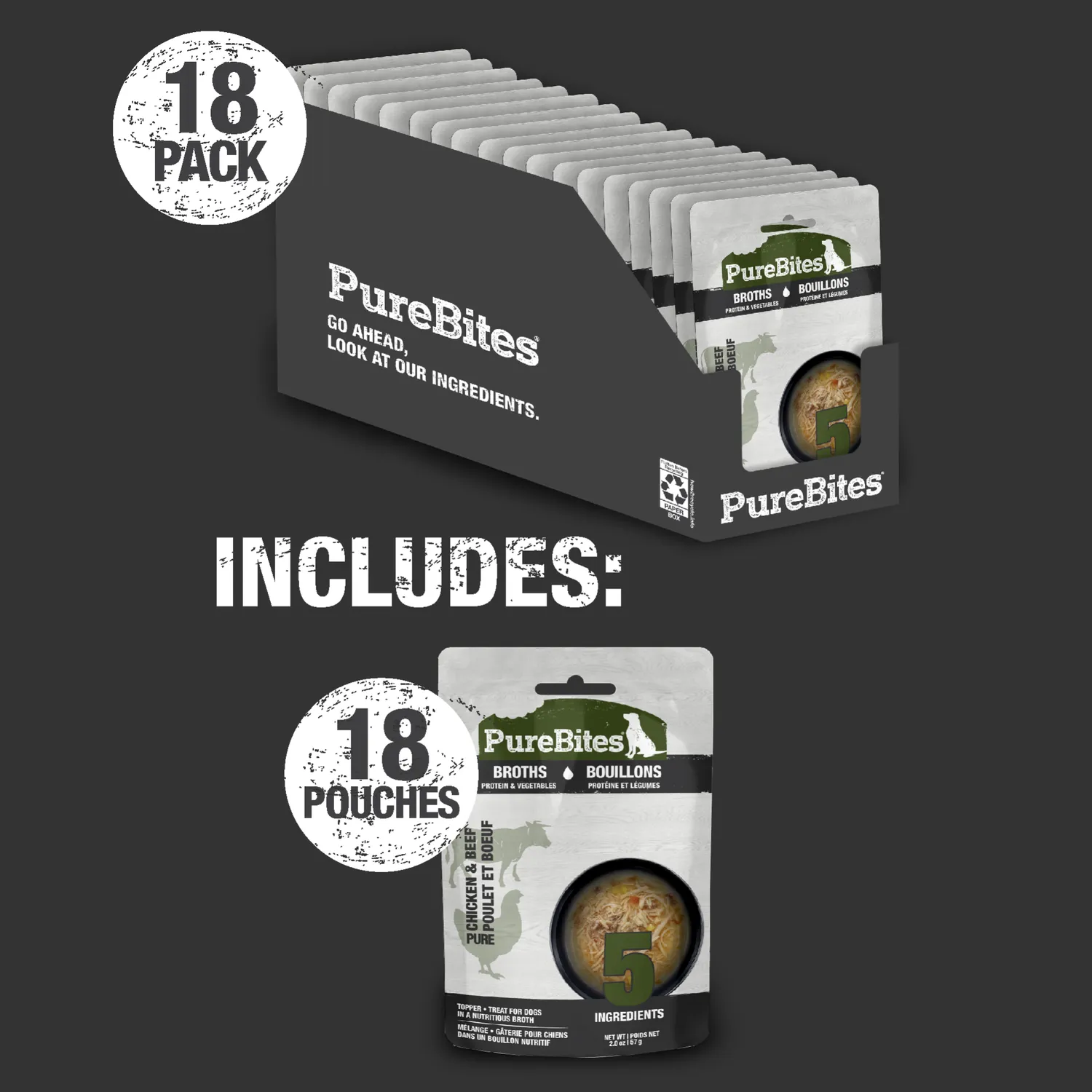 PureBites bouillon pour chien