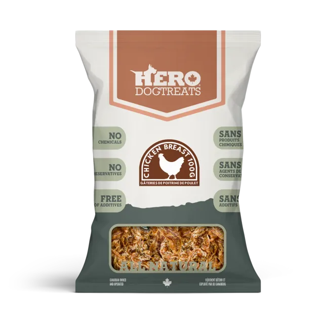 Hero Dog Treats Chicken Breast friandise poulet 100 g