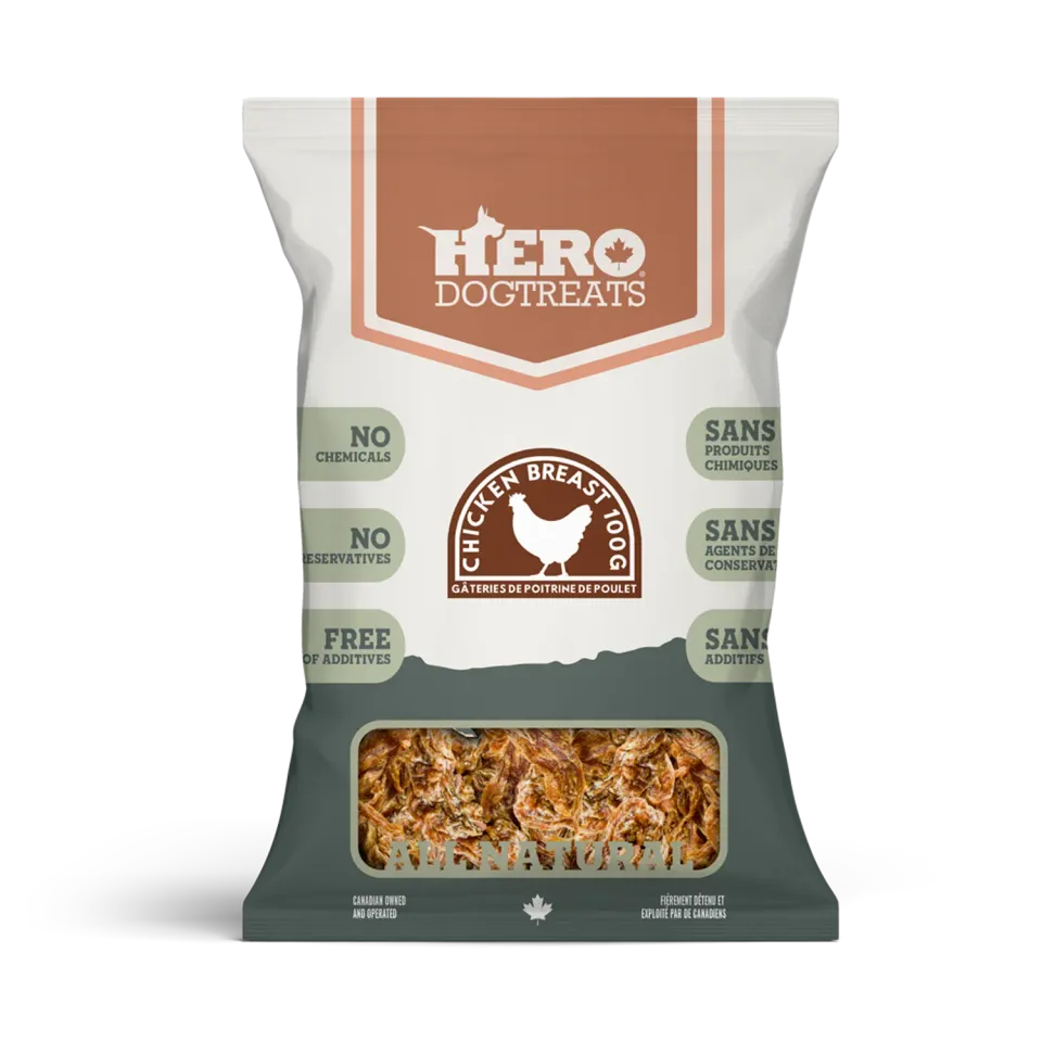 Hero Dog Treats Chicken Breast friandise poulet 100 g