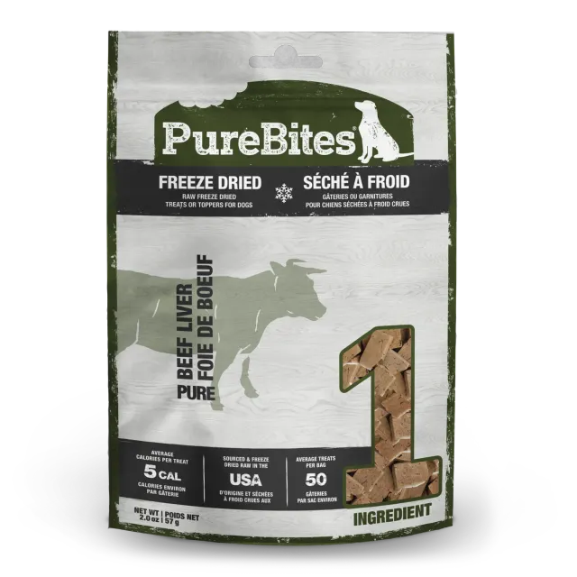 PureBites friandise pour chien lyophilisée ingrédient unique