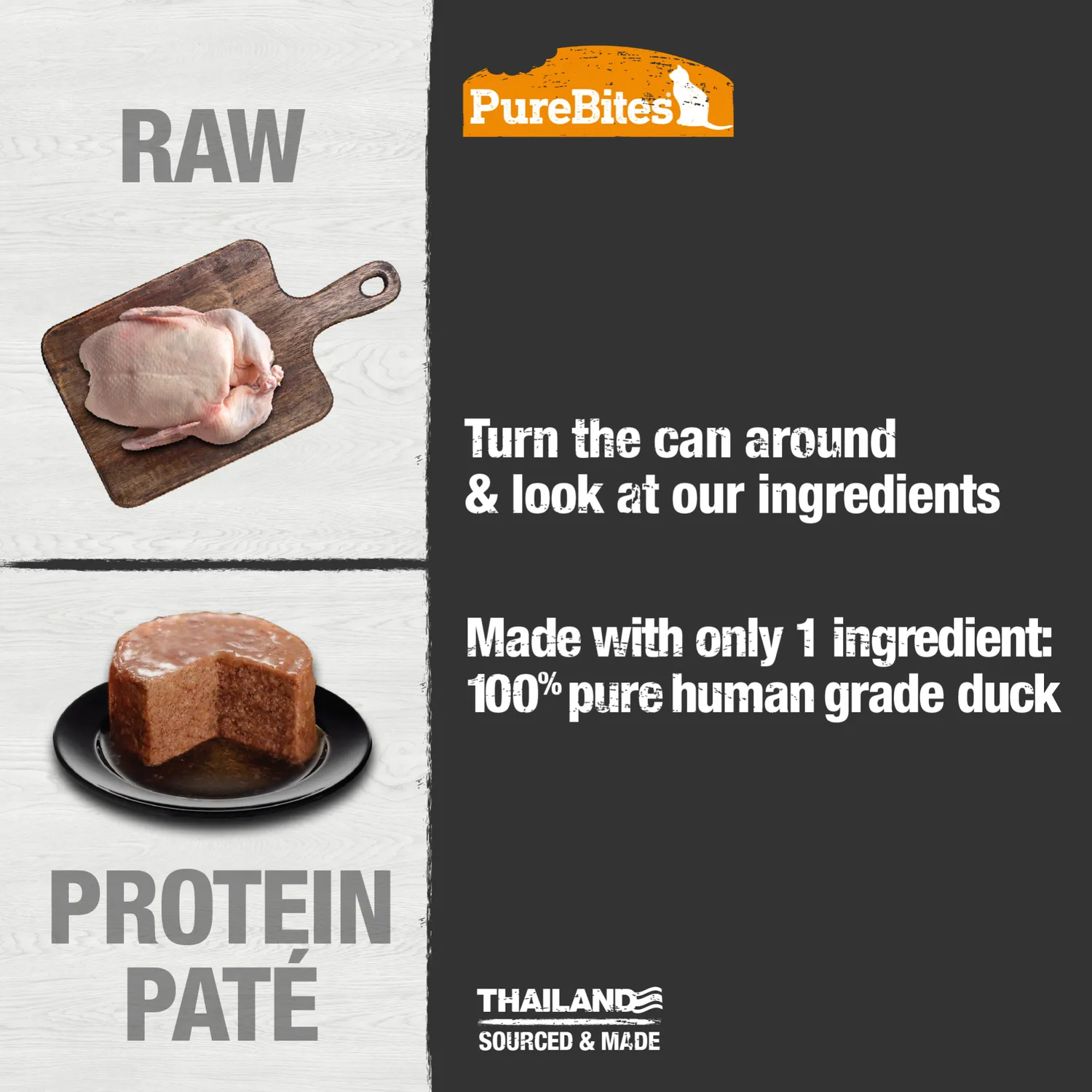 PureBites pâté chat ingrédient unique