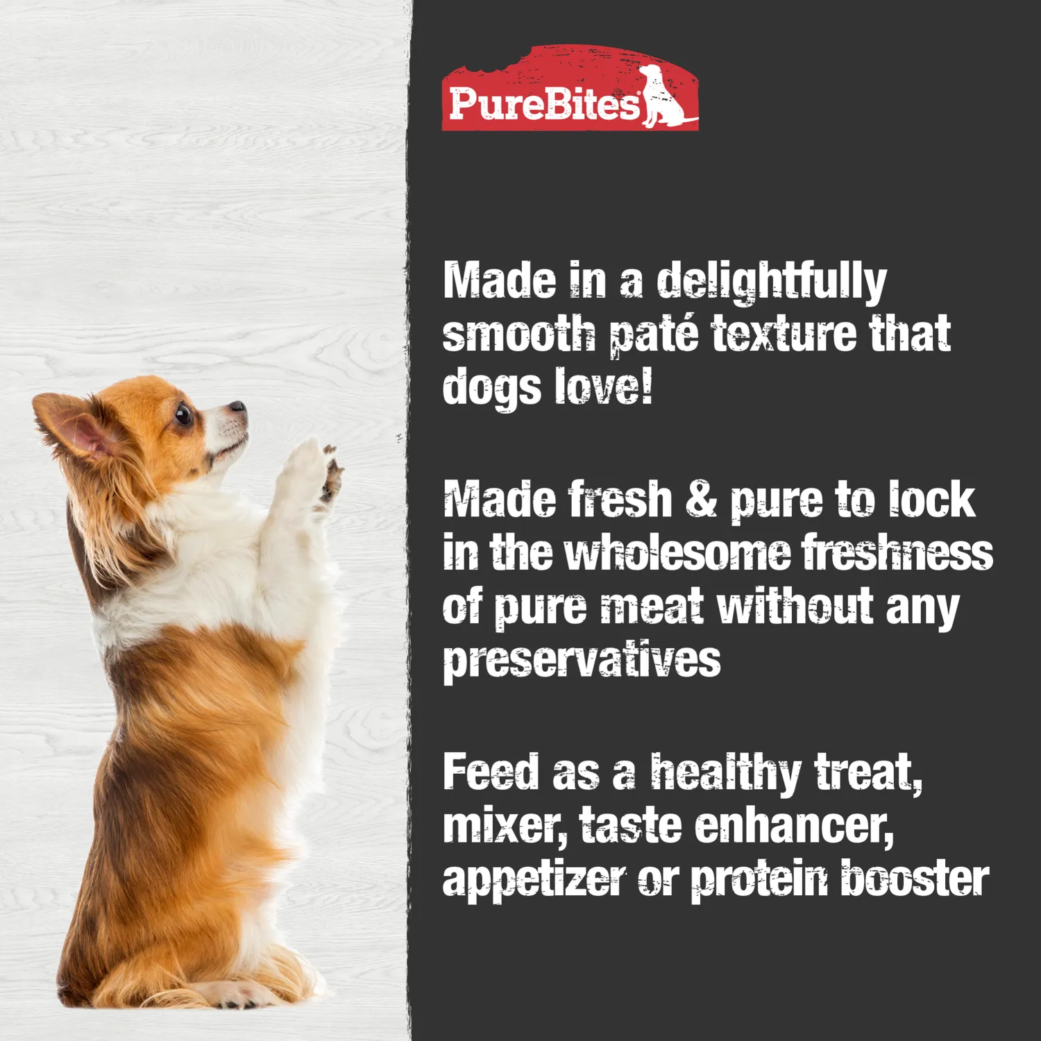 PureBites pâté chien haute protéine