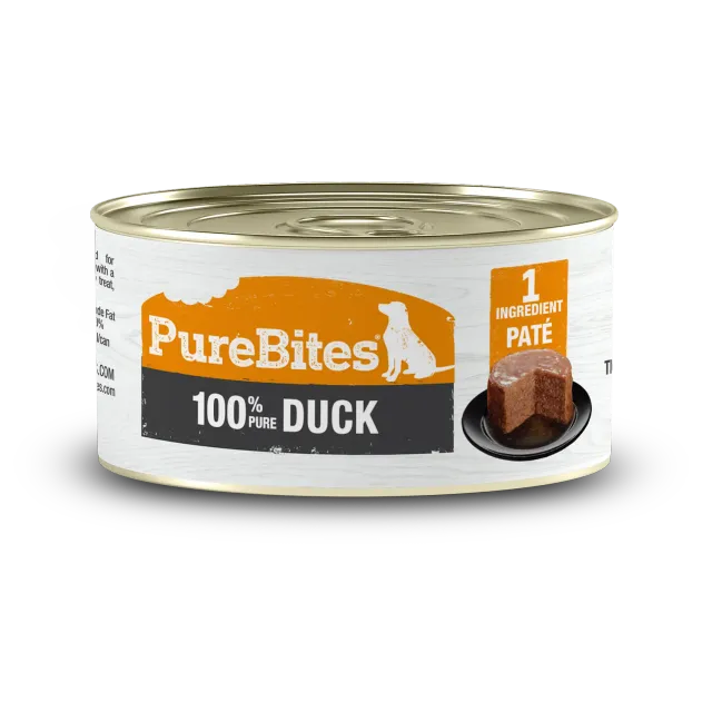 PureBites pâté canard chien 12x71g