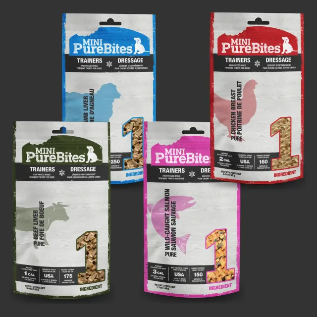 PureBites Mini-PureBites friandises chien assortiment 4 sachets