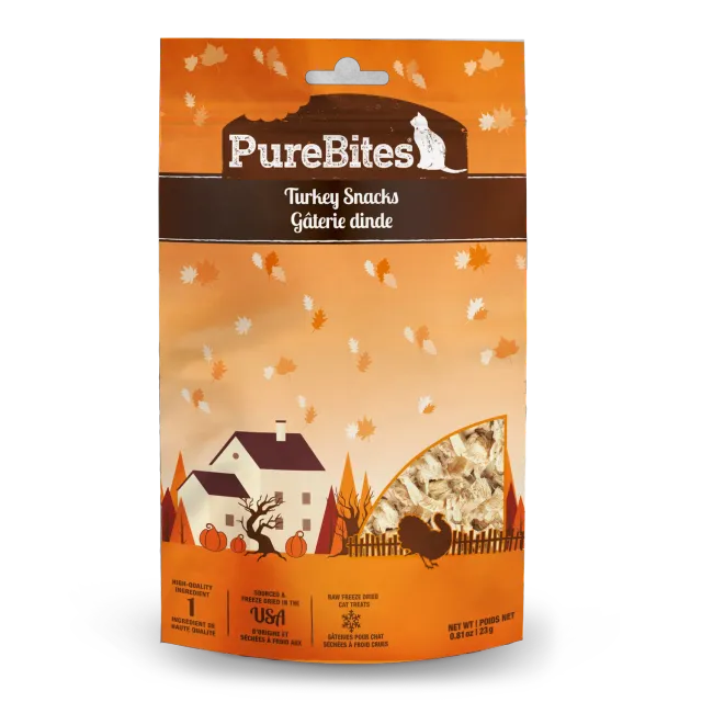 PureBites dinde friandise chat lyophilisée