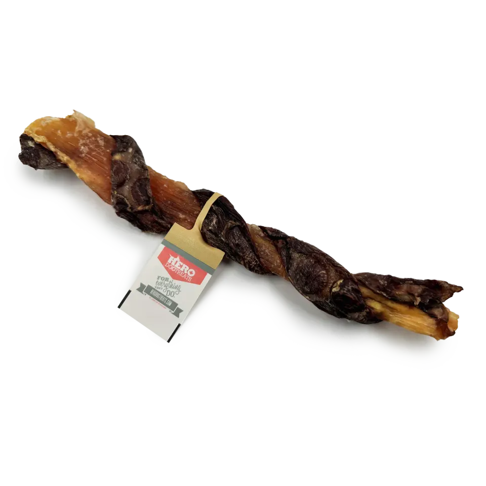 Hero Dog Treats Backstrap Gullet bœuf à mâcher