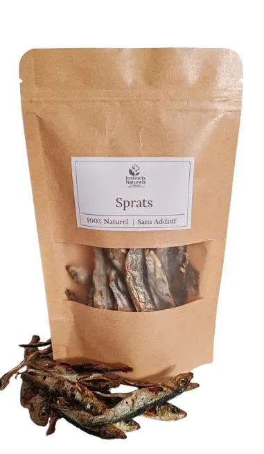 Instincts Sprats friandise chien 25g à 100g oméga-3
