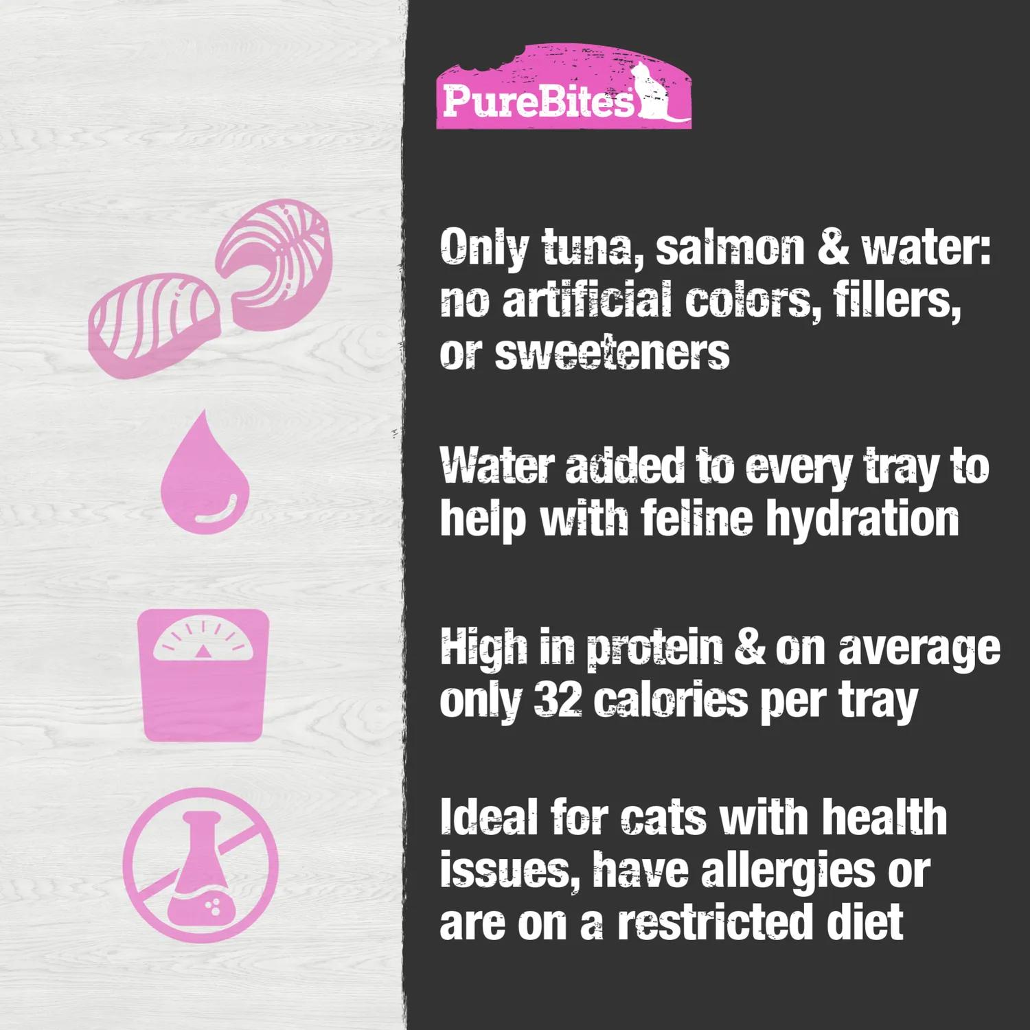 PureBites Mixers garniture humide pour chat au poisson