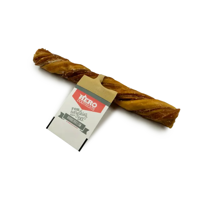 Hero Dog Treats Beef Tripe Twist torsade à mâcher 6 pouces